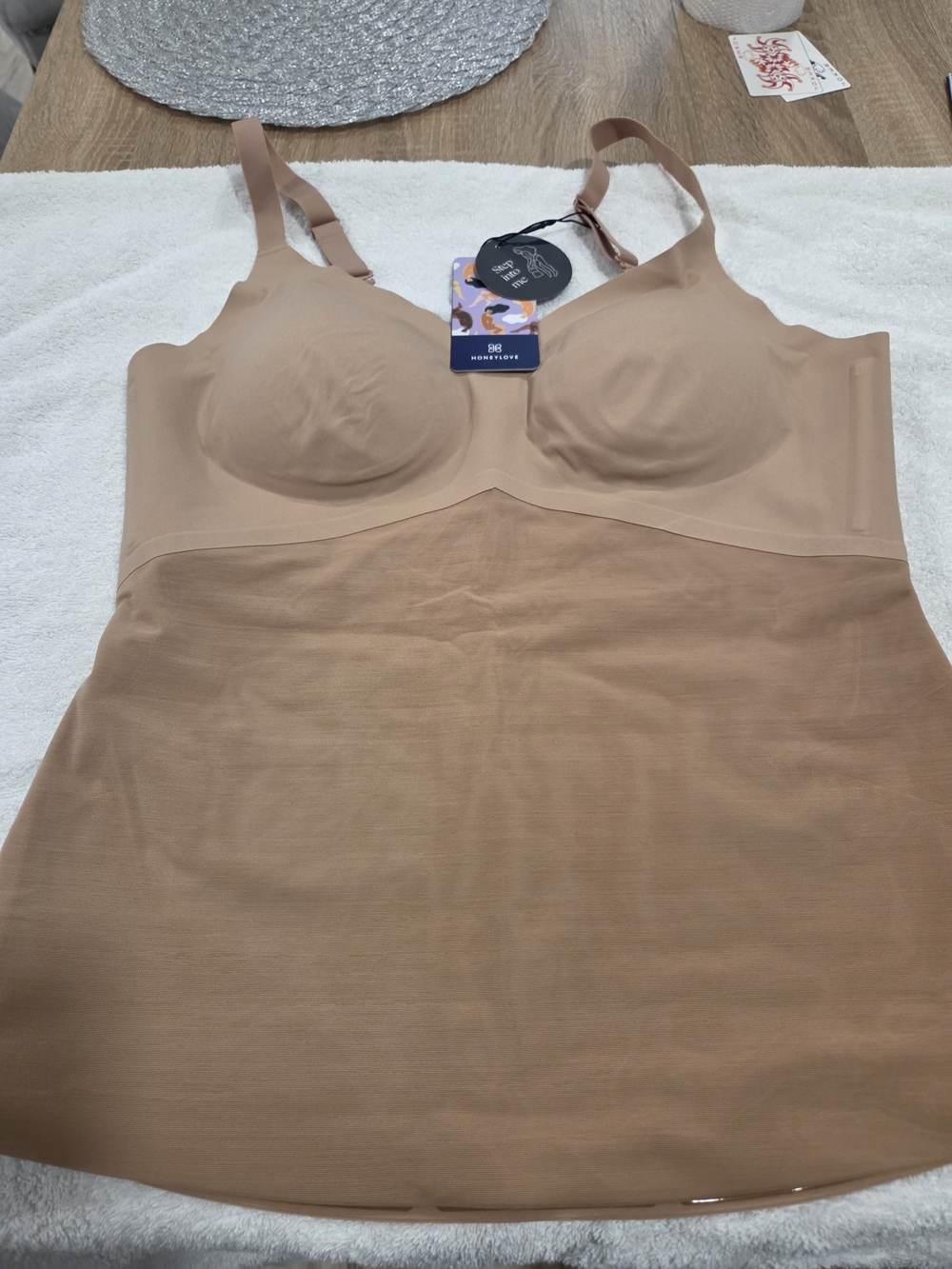 Honeylove Nude Shaping Camisole with Built-In Cups